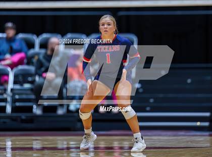 Thumbnail 3 in Wimberley vs. Randall (UIL 4A Volleyball Division II Final) photogallery.