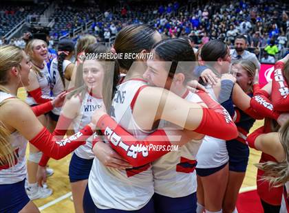 Thumbnail 3 in Wimberley vs. Randall (UIL 4A Volleyball Division II Final) photogallery.