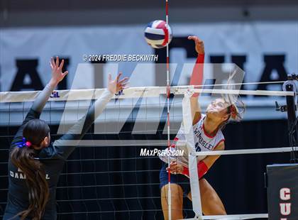 Thumbnail 3 in Wimberley vs. Randall (UIL 4A Volleyball Division II Final) photogallery.