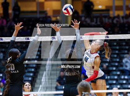 Thumbnail 2 in Wimberley vs. Randall (UIL 4A Volleyball Division II Final) photogallery.