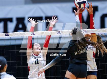 Thumbnail 3 in Wimberley vs. Randall (UIL 4A Volleyball Division II Final) photogallery.