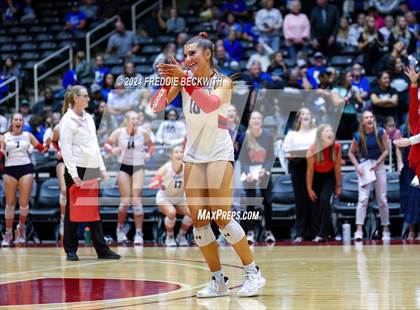 Thumbnail 3 in Wimberley vs. Randall (UIL 4A Volleyball Division II Final) photogallery.