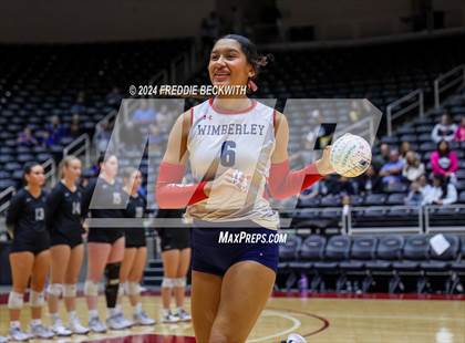 Thumbnail 1 in Wimberley vs. Randall (UIL 4A Volleyball Division II Final) photogallery.