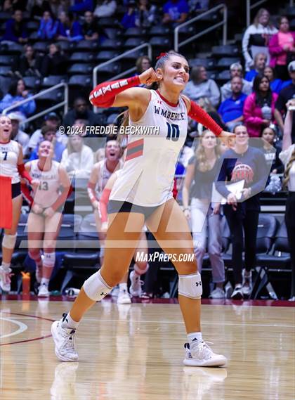 Thumbnail 3 in Wimberley vs. Randall (UIL 4A Volleyball Division II Final) photogallery.