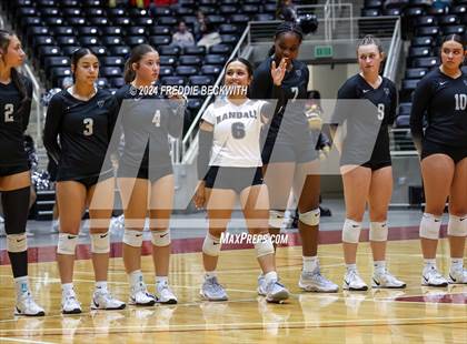 Thumbnail 1 in Wimberley vs. Randall (UIL 4A Volleyball Division II Final) photogallery.