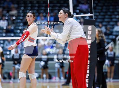 Thumbnail 3 in Wimberley vs. Randall (UIL 4A Volleyball Division II Final) photogallery.
