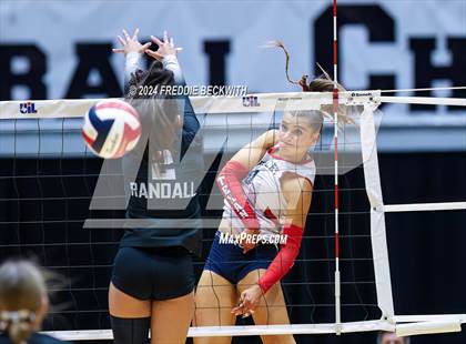 Thumbnail 2 in Wimberley vs. Randall (UIL 4A Volleyball Division II Final) photogallery.