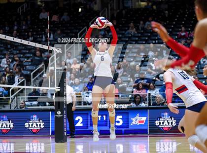 Thumbnail 1 in Wimberley vs. Randall (UIL 4A Volleyball Division II Final) photogallery.