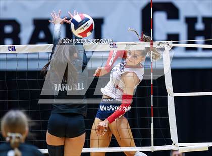 Thumbnail 1 in Wimberley vs. Randall (UIL 4A Volleyball Division II Final) photogallery.