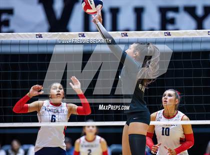Thumbnail 1 in Wimberley vs. Randall (UIL 4A Volleyball Division II Final) photogallery.