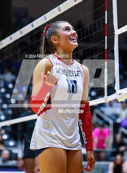 Thumbnail 3 in Wimberley vs. Randall (UIL 4A Volleyball Division II Final) photogallery.