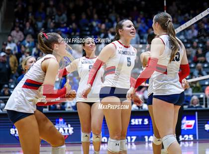 Thumbnail 3 in Wimberley vs. Randall (UIL 4A Volleyball Division II Final) photogallery.