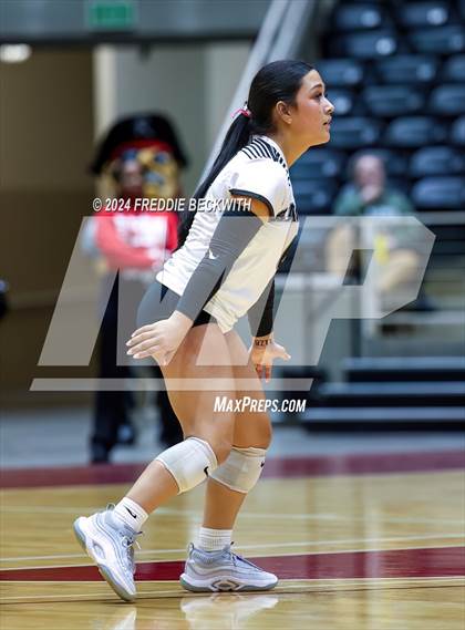 Thumbnail 3 in Wimberley vs. Randall (UIL 4A Volleyball Division II Final) photogallery.