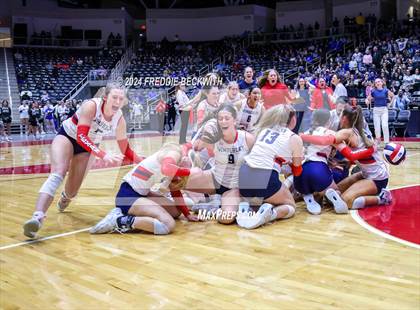 Thumbnail 3 in Wimberley vs. Randall (UIL 4A Volleyball Division II Final) photogallery.