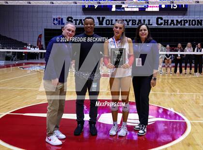 Thumbnail 3 in Wimberley vs. Randall (UIL 4A Volleyball Division II Final) photogallery.