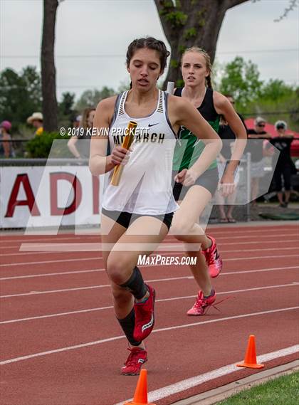 Thumbnail 3 in CHSAA Track and Field 5A Championships (Girls 800 Meter Relay) photogallery.