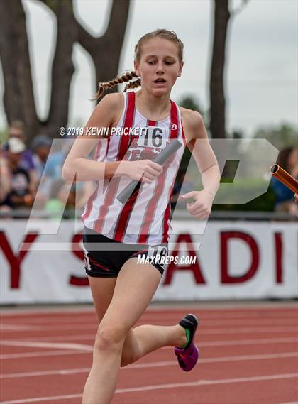 Thumbnail 2 in CHSAA Track and Field 5A Championships (Girls 800 Meter Relay) photogallery.