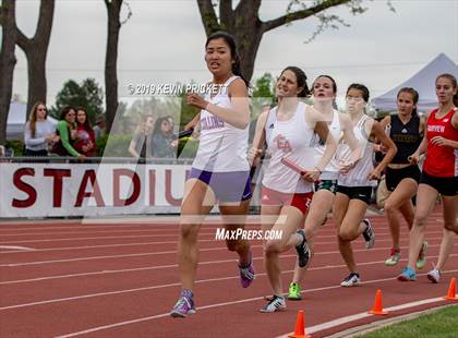 Thumbnail 2 in CHSAA Track and Field 5A Championships (Girls 800 Meter Relay) photogallery.