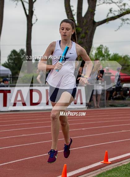 Thumbnail 1 in CHSAA Track and Field 5A Championships (Girls 800 Meter Relay) photogallery.