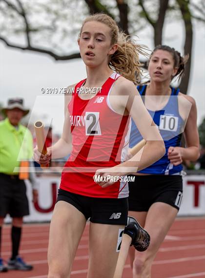 Thumbnail 1 in CHSAA Track and Field 5A Championships (Girls 800 Meter Relay) photogallery.