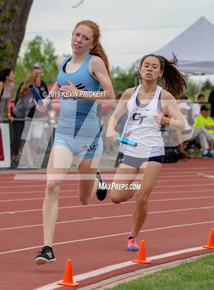Thumbnail 2 in CHSAA Track and Field 5A Championships (Girls 800 Meter Relay) photogallery.