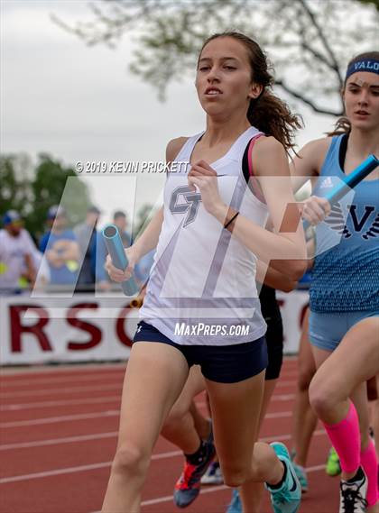 Thumbnail 1 in CHSAA Track and Field 5A Championships (Girls 800 Meter Relay) photogallery.