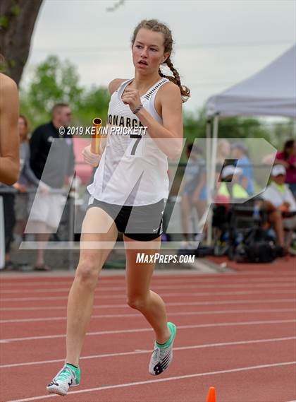 Thumbnail 1 in CHSAA Track and Field 5A Championships (Girls 800 Meter Relay) photogallery.