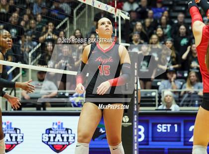 Thumbnail 2 in Cedar Park vs. Argyle (UIL 5A D2 Volleyball Final) photogallery.