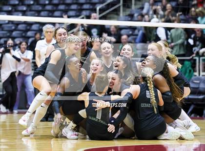 Thumbnail 1 in Cedar Park vs. Argyle (UIL 5A D2 Volleyball Final) photogallery.
