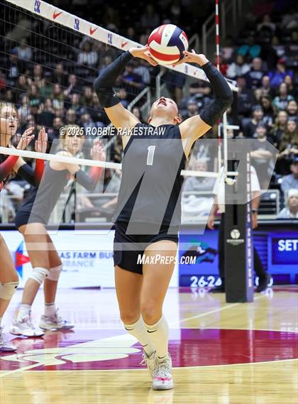 Thumbnail 3 in Cedar Park vs. Argyle (UIL 5A D2 Volleyball Final) photogallery.