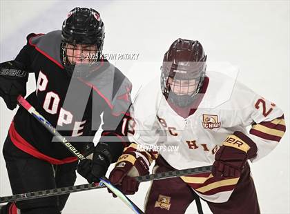 Thumbnail 1 in Pope Francis Prep vs. Boston College High (Sacred Heart Christmas Classic) photogallery.