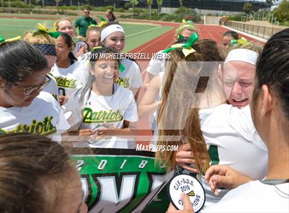 Thumbnail 2 in Academy of Our Lady of Peace vs. Patrick Henry (CIF D2 Final) photogallery.