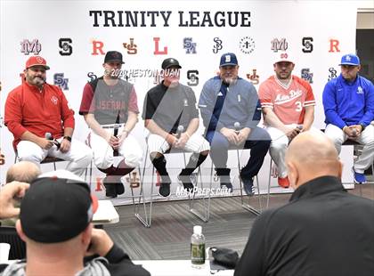 Thumbnail 2 in Trinity League Baseball Media Day photogallery.