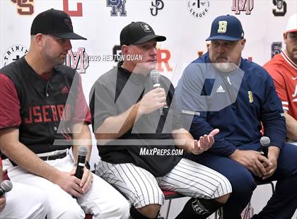 Thumbnail 2 in Trinity League Baseball Media Day photogallery.
