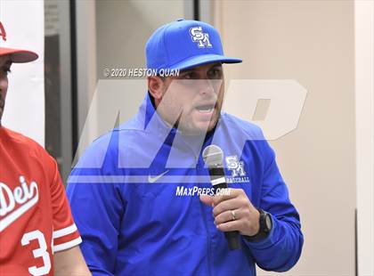 Thumbnail 2 in Trinity League Baseball Media Day photogallery.