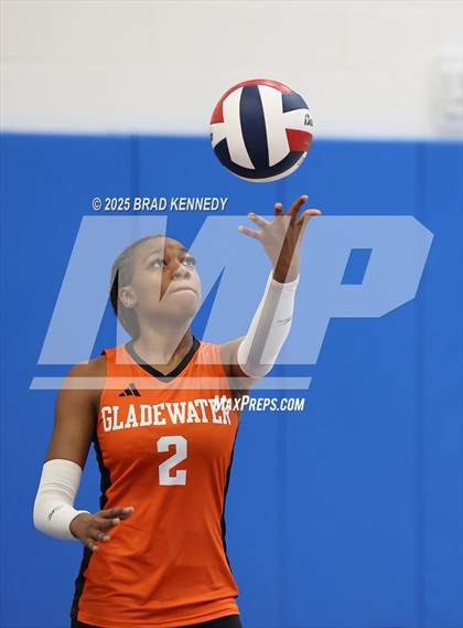 Thumbnail 2 in Shelbyville Vs Gladewater (Beckville Volleyball Classic) photogallery.