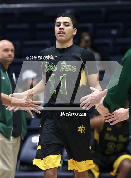 Thumbnail 3 in Moreau Catholic vs. Notre Dame (MaxPreps/DLS MLK Classic) photogallery.