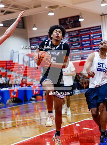 Thumbnail 3 in Stevenson Vs St James Academy(DC) (The Preview HS Showcase) photogallery.