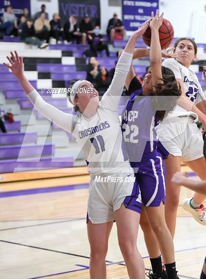 Thumbnail 3 in Arizona College Prep vs. Northwest Christian (Coyotes Basketball Invitational) photogallery.