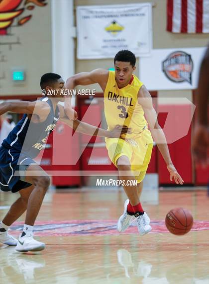 Thumbnail 1 in Oak Hill Academy vs Trinity International (Hoophall West) photogallery.