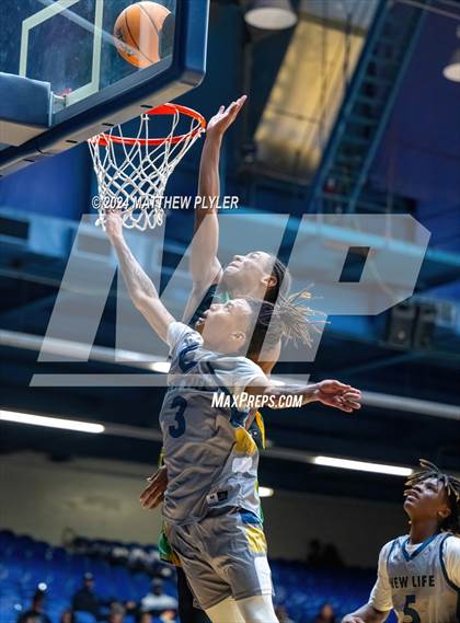 Thumbnail 1 in New Life Christian Academy vs. Richmond (Hoops & Dreams Showcase) photogallery.