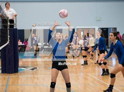 Thumbnail 3 in St. Scholastica vs. Lutcher (Penguin Volleyball Classic) photogallery.