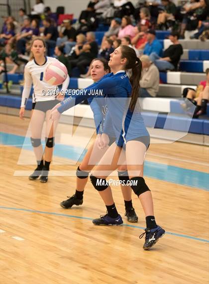 Thumbnail 2 in St. Scholastica vs. Lutcher (Penguin Volleyball Classic) photogallery.