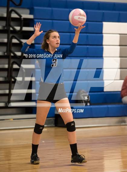 Thumbnail 2 in St. Scholastica vs. Lutcher (Penguin Volleyball Classic) photogallery.
