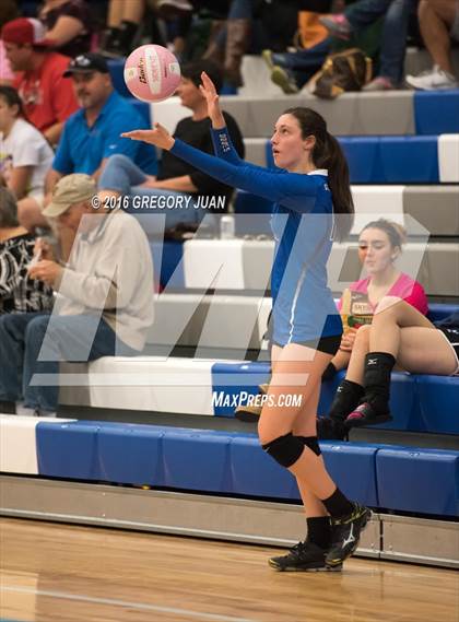 Thumbnail 1 in St. Scholastica vs. Lutcher (Penguin Volleyball Classic) photogallery.