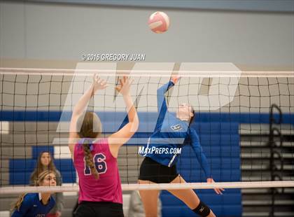 Thumbnail 2 in St. Scholastica vs. Lutcher (Penguin Volleyball Classic) photogallery.