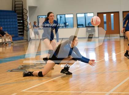 Thumbnail 1 in St. Scholastica vs. Lutcher (Penguin Volleyball Classic) photogallery.