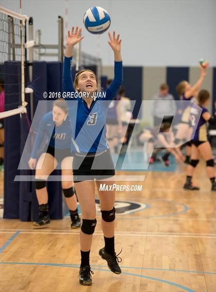 Thumbnail 2 in St. Scholastica vs. Lutcher (Penguin Volleyball Classic) photogallery.