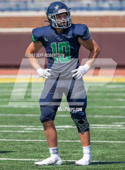 Thumbnail 1 in Lapeer vs. Catholic Central (Battle At The Big House 2021) photogallery.