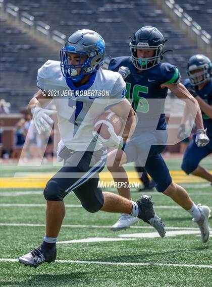 Thumbnail 1 in Lapeer vs. Catholic Central (Battle At The Big House 2021) photogallery.